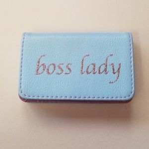 "Boss lady" card holder